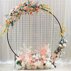 1.8M Iron Grid Mesh Wedding Arch Round DIY Stage Backdrop Decor Flower Stand Pr