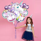 2pcs Unicorn Large Purple Foil Helium Balloon Children Birthday Party Decor AU