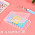 12pcs Quality Vertical Clear Card ID Holder Sleeve Office Name Tag Pass lanyard