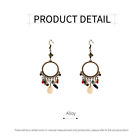 Bohemian Geometric Dreamcatcher Tassel Earrings Stylish Women's Fashion Jewelry