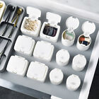 Small Plastic Desktop Storage Box with Lid Organizer Bucket for Office Home Use