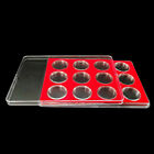 12 Holes Coin Collection Box Protective Display Case Storage Organizer Holder AU