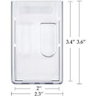 Hard Plastic Badge ID Card Holder Lanyard Business Work Pouch Double Side