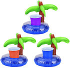 12X Inflatable Floating Drink Cup Can Beer Holder Bath Beach Party