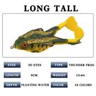 2pcs Fishing Lures Surface Freshwater Frog Lure Bait Cod Belly Perch Cod Hook