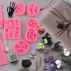 6PCS Halloween Ghost Bat Silicone Mould DIY Bat Pumpkin Craft Epoxy Resin Mould