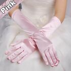 Ladies Long Satin Gloves Opera Costume Bridal Party Prom Wedding Womens Classic