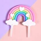 5PCS Rainbow Smile Cloud Star Theme Cake Topper Kids Party Cake Decoration DIY