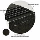 5x 30x275cm Sequin Table Runner Cloth Sashes Event Home Party Wedding Black Deco