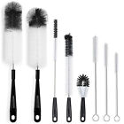 8X/Set  Nylon Straw Brush Set Cleaner Bottle Glass Tube Pipe Small Long Cleaning