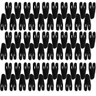 20-60x Non-Slip Velvet Hanger Clips Clothes Pant Skirt Coat Strong Finger Clips