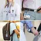 2X Square Metal Retractable Pull Key Ring Badge Lanyard Reel Belt Clip Keychain