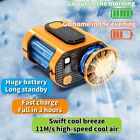 Portable Belt Fan Cooling Outdoor Personal Waist Clip Fans USB Electric Cooler