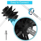 Chimney Sweep Kit Flexible Rod Flue Brush Fireplace Duct Pipe Cleaning Tools