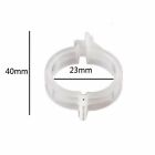 200PCS Tomato Greenhouse Ties Veggie Plant Support Clips Garden trellis Stake AU