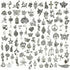 100PCS Jewelry Making Silver Charms Mixed Wholesale Bulk Smooth Pendants DIY AU