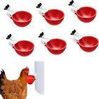 5PCS Automatic Chicken Water Cup Waterer Poultry Drinker Feeder Drinking Bowl