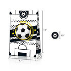 Fashion Football Sport Gift Bags Green Kraft Paper Sticker Set Party Favor Bags