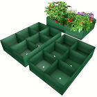 2X 6 Grid Planting Grow Bag Fabric Raised Bed Garden Planter Vegetable Plant Box