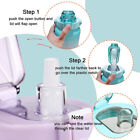 2L Sports Water Bottle Large Capacity Straw Time Motivational Cup Fitness Jugs