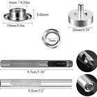 103pcs Eyelet Punch Die Tool Kits + 6mm Eyelets Grommet Washer For Leather Craft