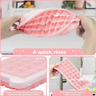 2pcs 36 Grids Silicone Ice Cube Tray With Lid Mold Maker Tool Mould Container
