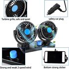 12V Auto Dashboard Cooling Air Fan 2 Speed Dual Head Car Fan 360° Rotatable