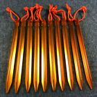 8PCS 18cm Aluminum Alloy Outdoor Camping Trip Tent Peg Christmas Gift Tools AU