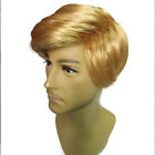 USA President Fancy Dress Costume Wig Red Tie Blonde Donald Trump Cosplay Adults