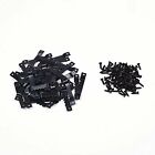 40PCS Sawtooth Picture Frame Hangers Oil Hanging Wall Hooks + Screws Black AUS