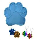 3X Cute Dog Paw Keychain Epoxy Resin Mold Earrings Pendant Casting Silicone Mold