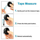 2X Soft Tape Measuring Range & 2X Black 1.5m Body Tailor Tape Ruler Retractable
