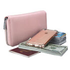 RFID 36 Card Slots Antimagnetic Genuine Leather Long Credit Card Wallet Purse
