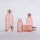 10pcs Glass Dropper Bottles Eye Pipette Roller Sprayer Essential Oils pink AUSTO