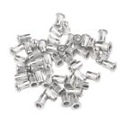 50x M6 Thread Carbon Steel Flat Head Rivet Nut Rivnut-Insert Nutsert AU