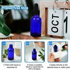 5-30PCS Blue Glass Liquid Dropper Reagent Eye Pipette Essential Oils Bottle AUS