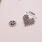 Heart Brooch Cardigan Button Sweater Coat Pin Fashion Corsage Jewelry Accessory