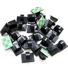 200X Cable Clips Holder Tidy Adhesive Home Car Wire Tie Fixer Drop Clamp Cord AU