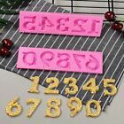 4PCS Number Silicone Fondant Mould Cake Decorating Sugar Topper Chocolate Mould