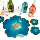 Flower Coaster Pad Casting Mold Resin Craft DIY Silicone Cup Mat Making Mould AU