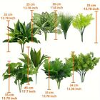 18Pcs Outdoor Artificial Plants UV Resistant Real Touch Fake Greenery Stems Faux