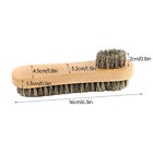 Double sided leather shoe polish brush oval oiled scrub shoe cleaning tool AU