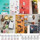 114PCS Pegboard Hooks Set Bins Peg Board Wall Hanger Garage Organizer Workshop