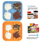 Silicone Dog Pet Lick Mat Pad Boredom Buster Slow Feeder Bath Grooming Helper AU