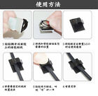 200X Cable Clips Holder Tidy Adhesive Home Car Wire Tie Fixer Drop Clamp Cord AU