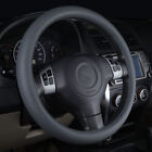Car Steering Wheel Cover Protector Universal Leather Texture Silicone