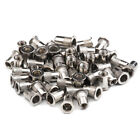 50x M6 Thread Carbon Steel Flat Head Rivet Nut Rivnut-Insert Nutsert AU