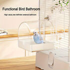 Bird Water Bath Tub For Pet Cage Hanging Bowl Parrot Birdbath Pet Cleaning