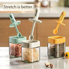 2pcs Square Seasoning Pot, Kitchen Spice Jar, Seasoning Containers for Salt