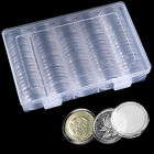 400x Dollar Coin Case Holder for Collectors Bar Plastic Round Coin with Storage